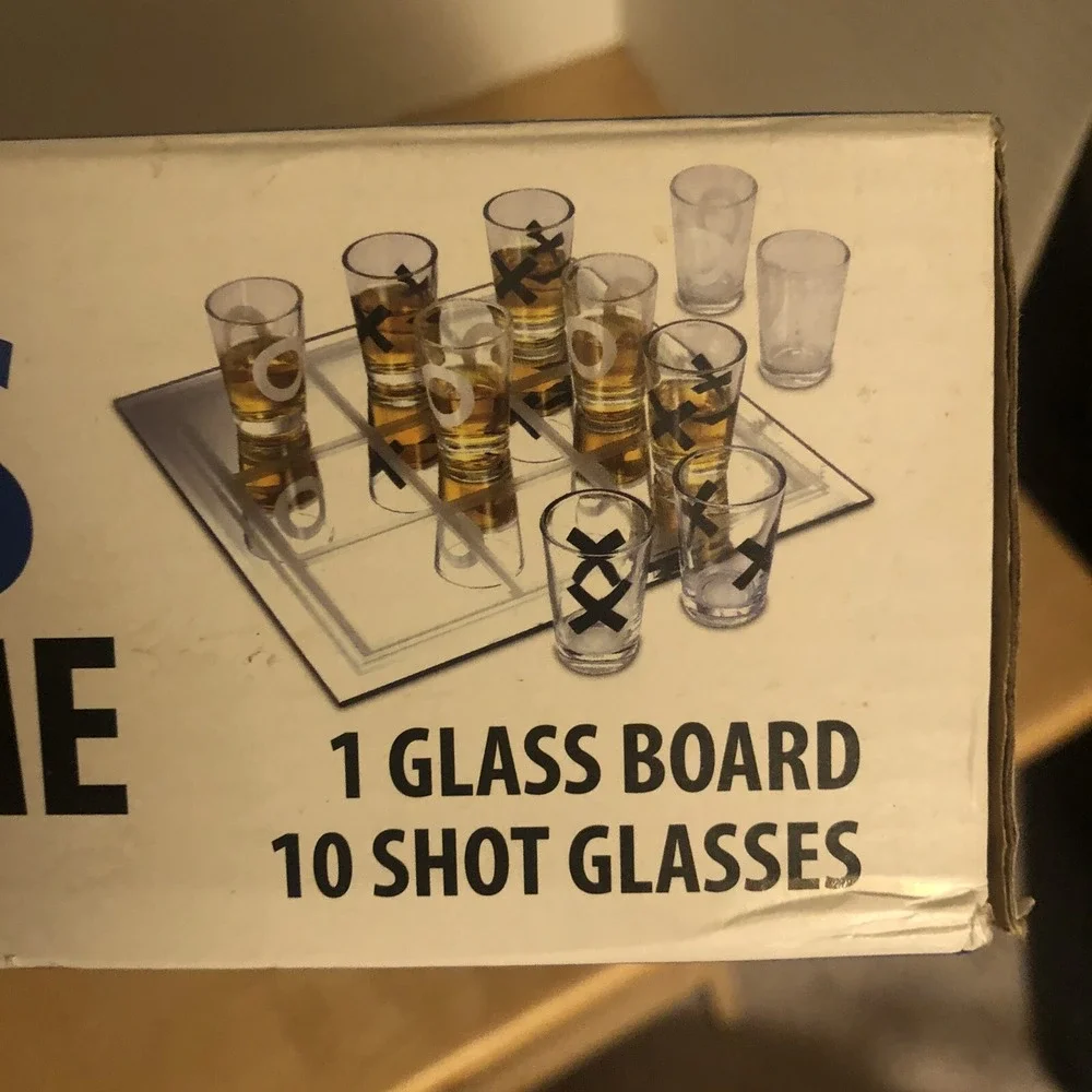 Tic Tac Toe Shot Glass Game